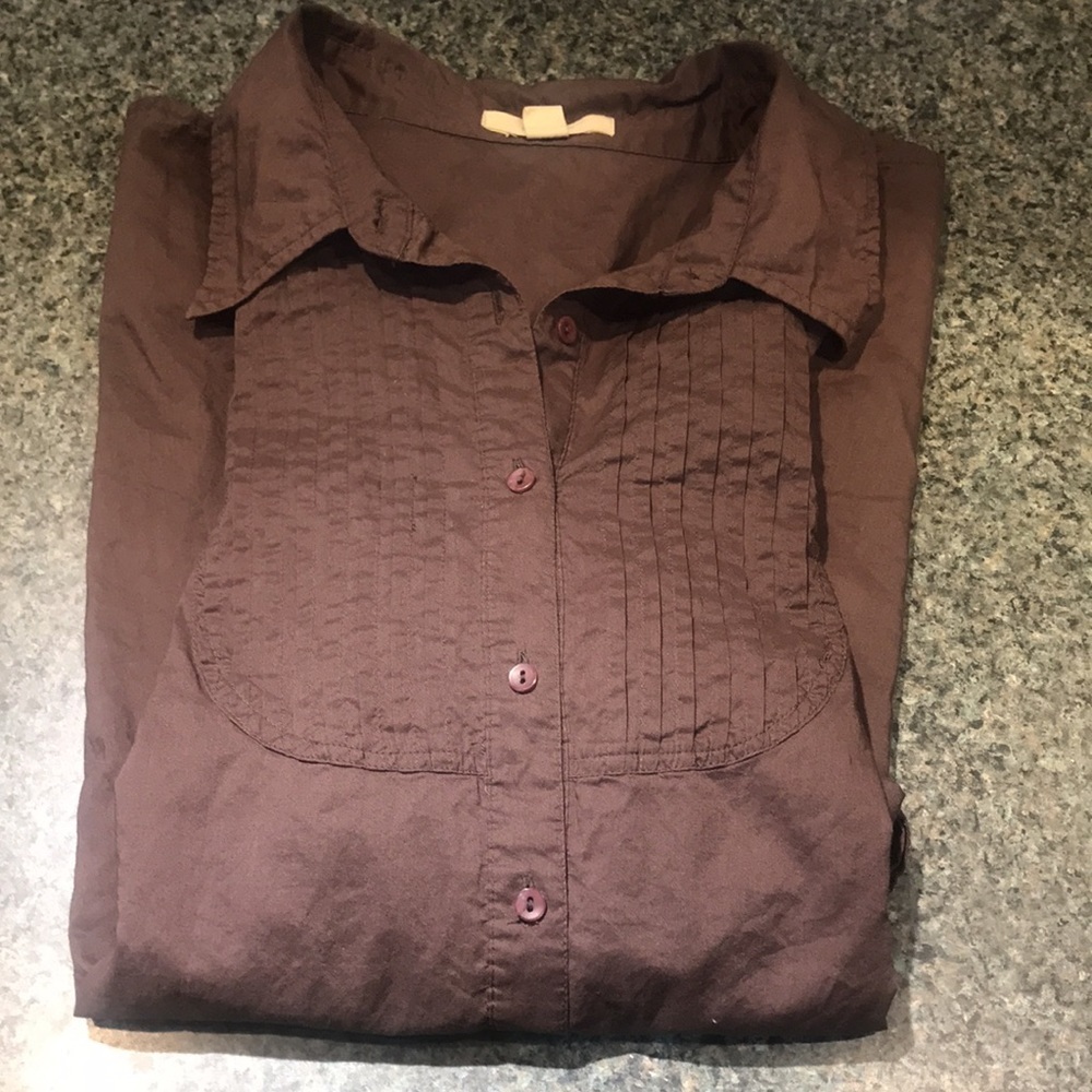 Brown blouse Brina & Em 18/20 W - Picture 6 of 6